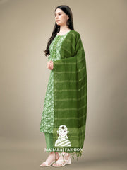 Maharaj Fashion Hub Women's Elegant Kurti Pant Dupatta Set