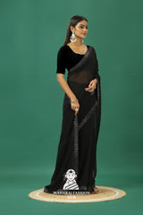 Maharaj Fashion Hub Premium Georgette Saree – Soft, Stylish & Ready to Drape