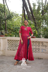 Traditional Bandhani Patchwork Half Sleeve Navratri Kurti for Women 🌸🪔
