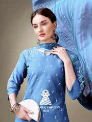 Maharaj Fashion Hub Women's Elegant Kurti Pant Dupatta Set