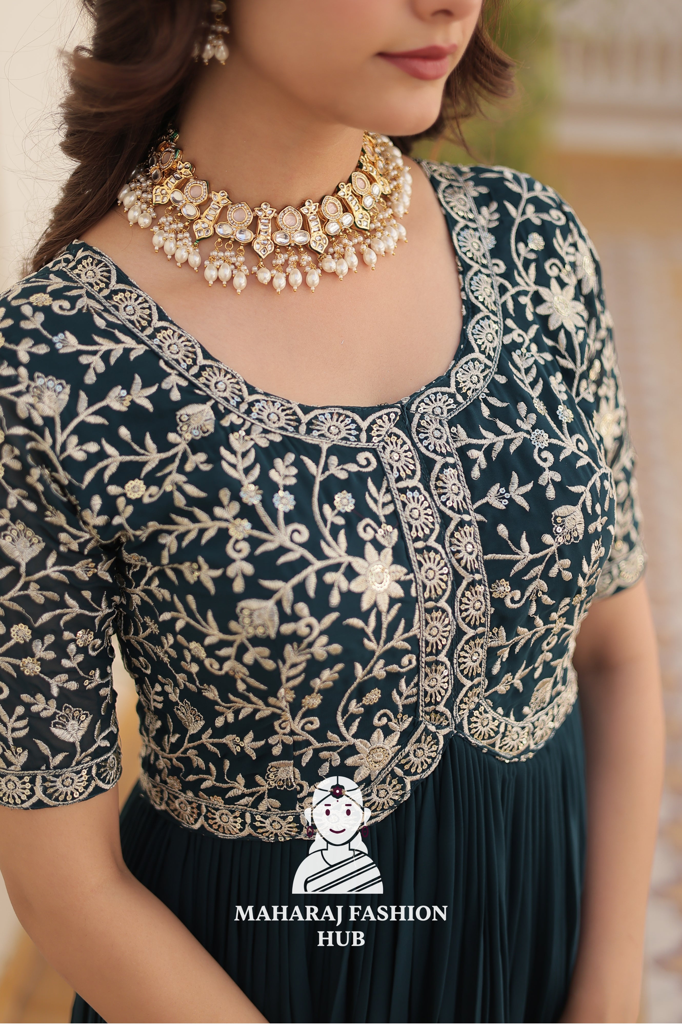 Premium Fabric Finish for Elegant Night - Special Designer Gown