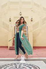 Elegant Bandhani Print Kutchi Patchwork Faux Georgette Navratri Kurti ✨👗