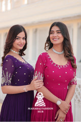 Premium Fabric Perfection Embroidery Zari Sequins-work