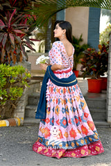 Ethereal Grace – Designer Chinnon Lehenga Ensemble