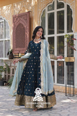 🌸 Embroidered Glam with Tabby Silk Touch - Special Designer Gown