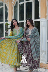 Lightweight Pure Cotton Special Designer Gown Set