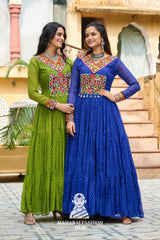 Navratri Special Combo – 12-Meter Flair Laheriya Gown, Don’t Miss Out 🎉👗