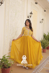 Fabric Fantasy Design with Stunning Party Flair - Special Designer Gown