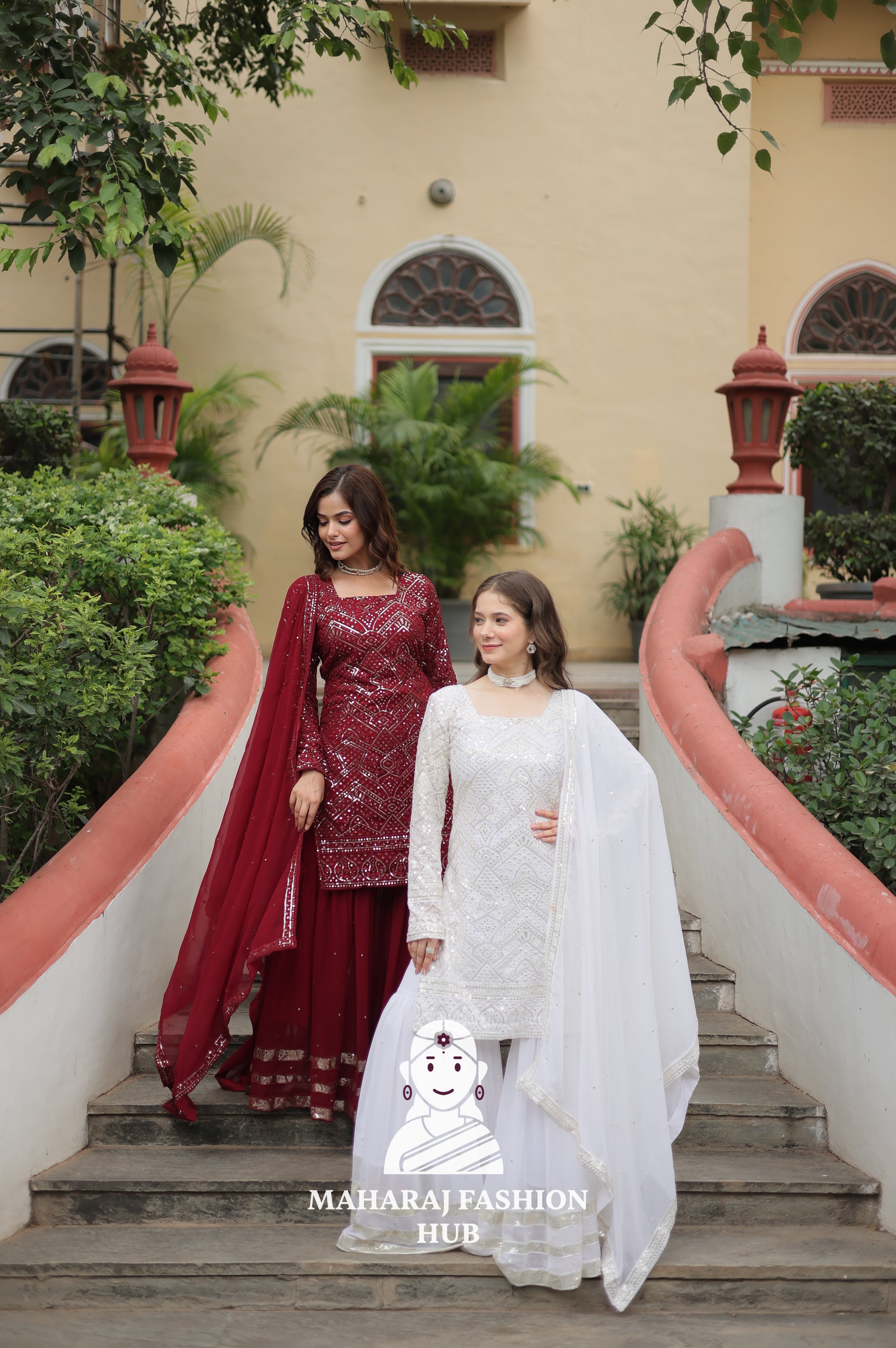 🎀 Flowy Fits with Festive Flair - Combo Offer Gown