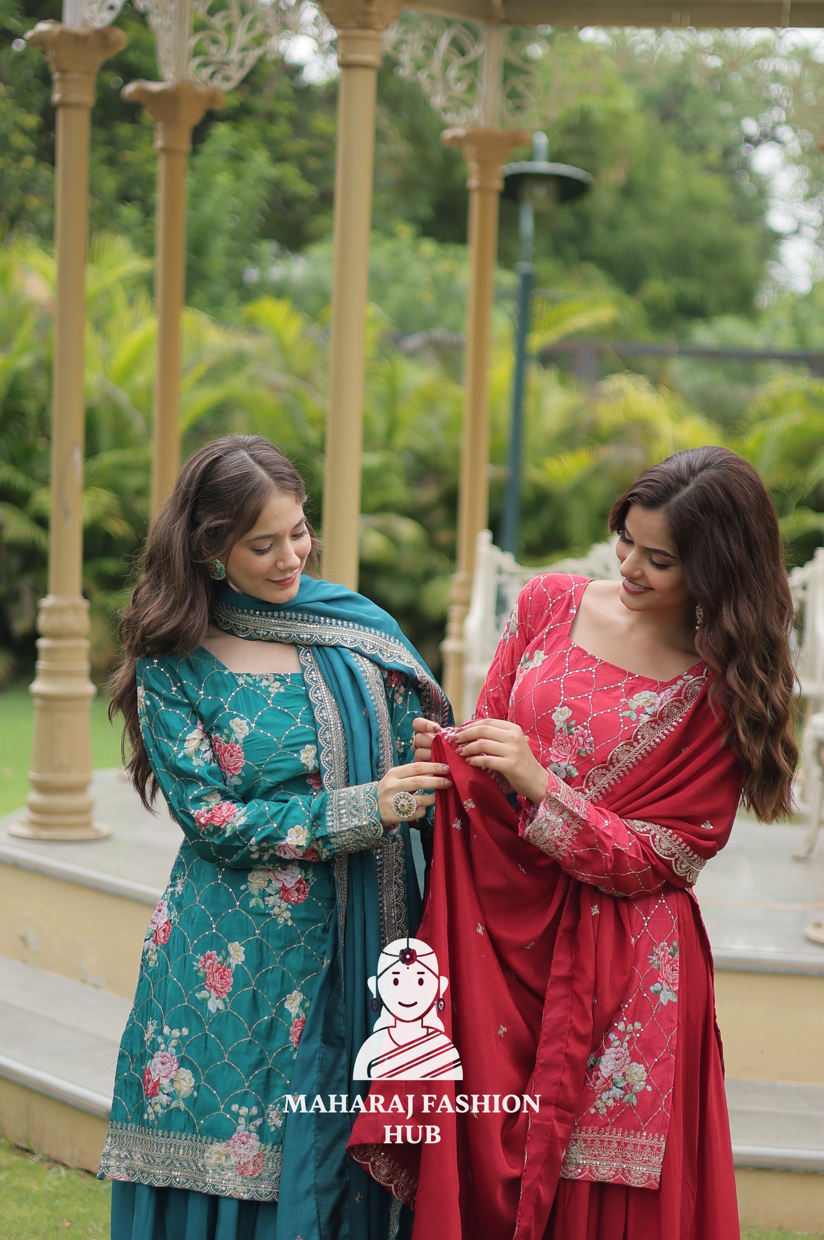 🌺 Embroidered Magic in Every Thread - Special Designer Gown