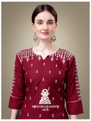 Maharaj Fashion Hub Women's Elegant Kurti Pant Dupatta Set