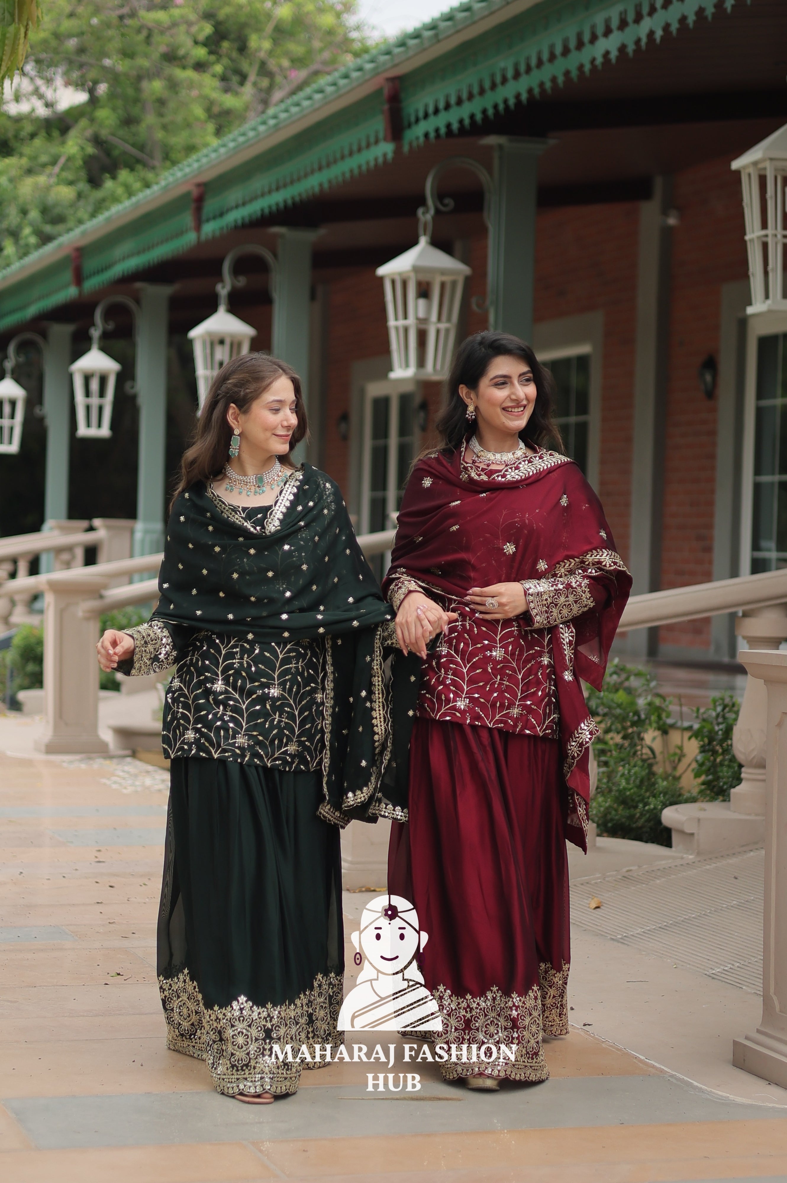 🧵 Threaded Beauty in Silk Finish - Combo Offer Gown