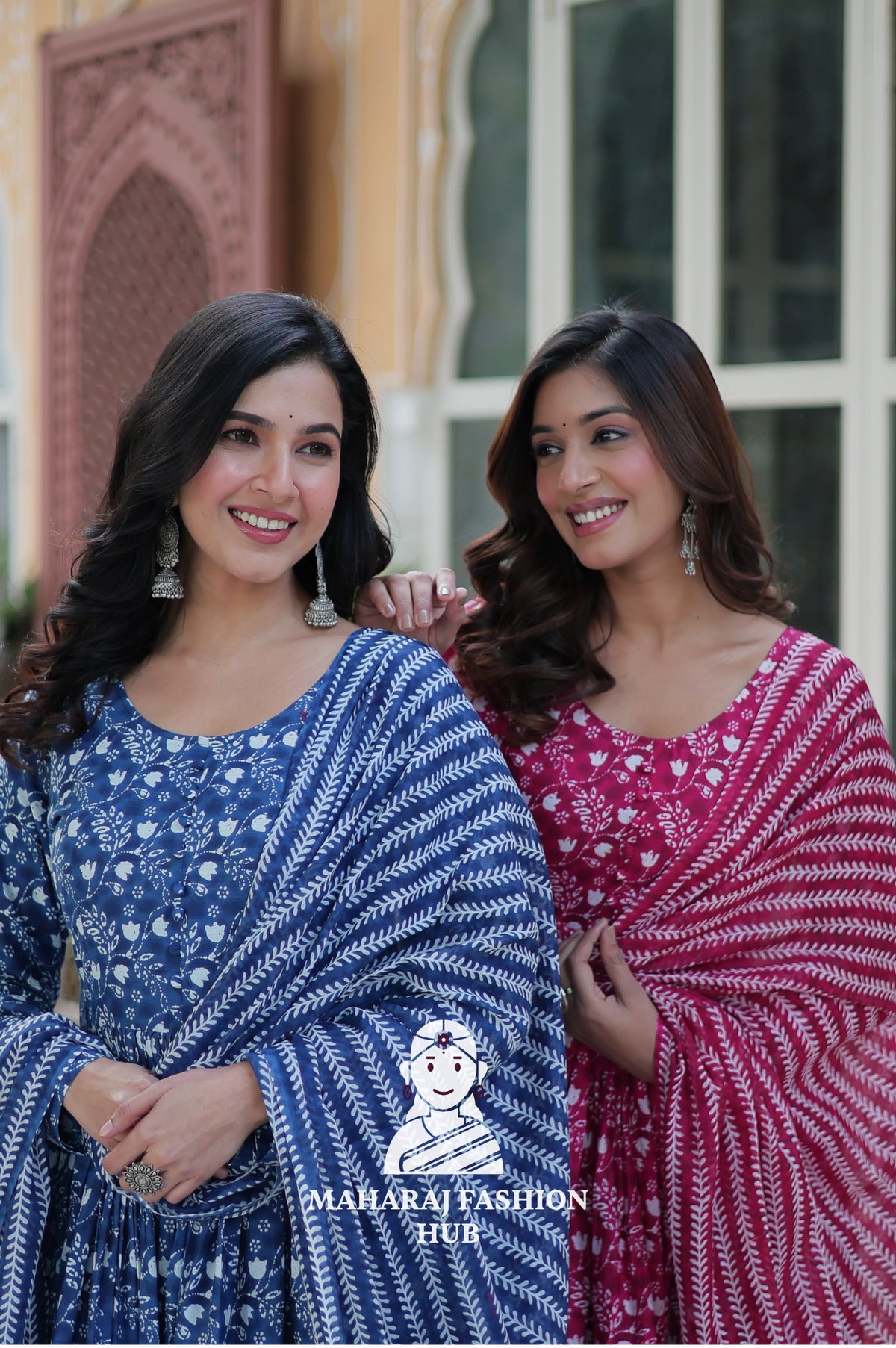 Pack of 2 Premium Ready-Made Pure Cotton Kurti Sets with Pant & Dupatta 👜