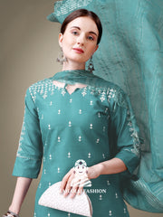 Maharaj Fashion Hub Women's Elegant Kurti Pant Dupatta Set