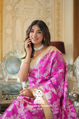 Grand Kanjivaram Silk Saree Adorned with Zari Craftsmanship