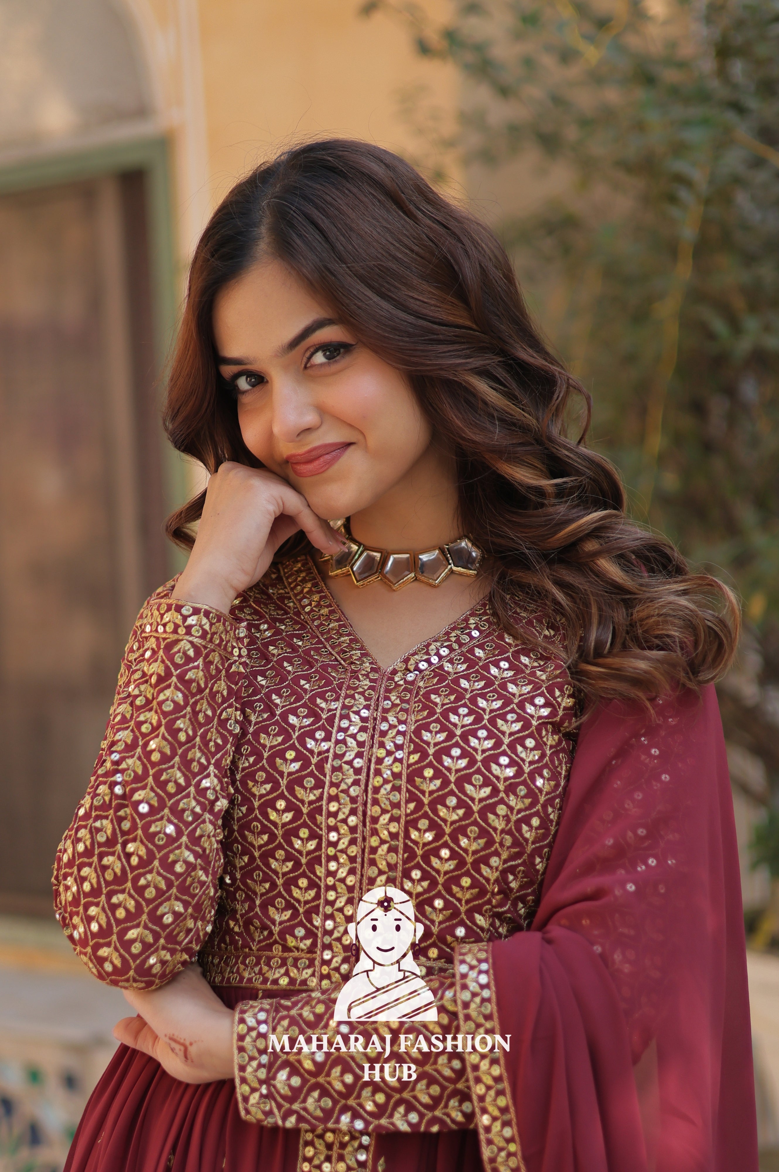 🌸 Soft Cotton-Lined Kurti Set for Festive Comfort - Special Designer Gown