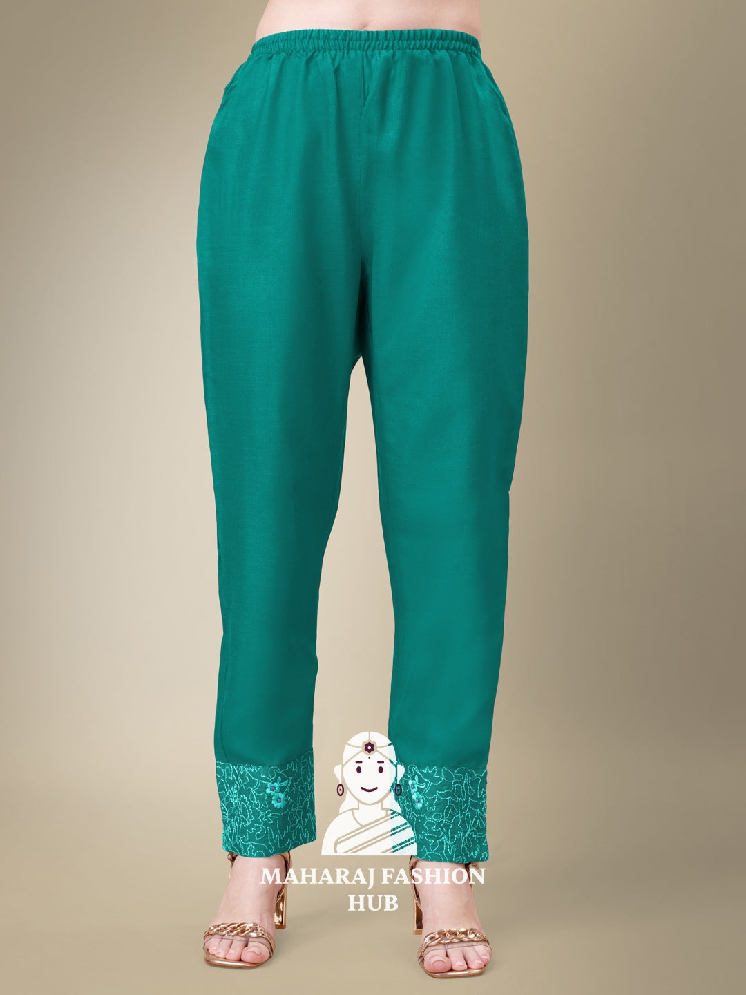 Maharaj Fashion Hub Women's Elegant Kurti Pant Dupatta Set