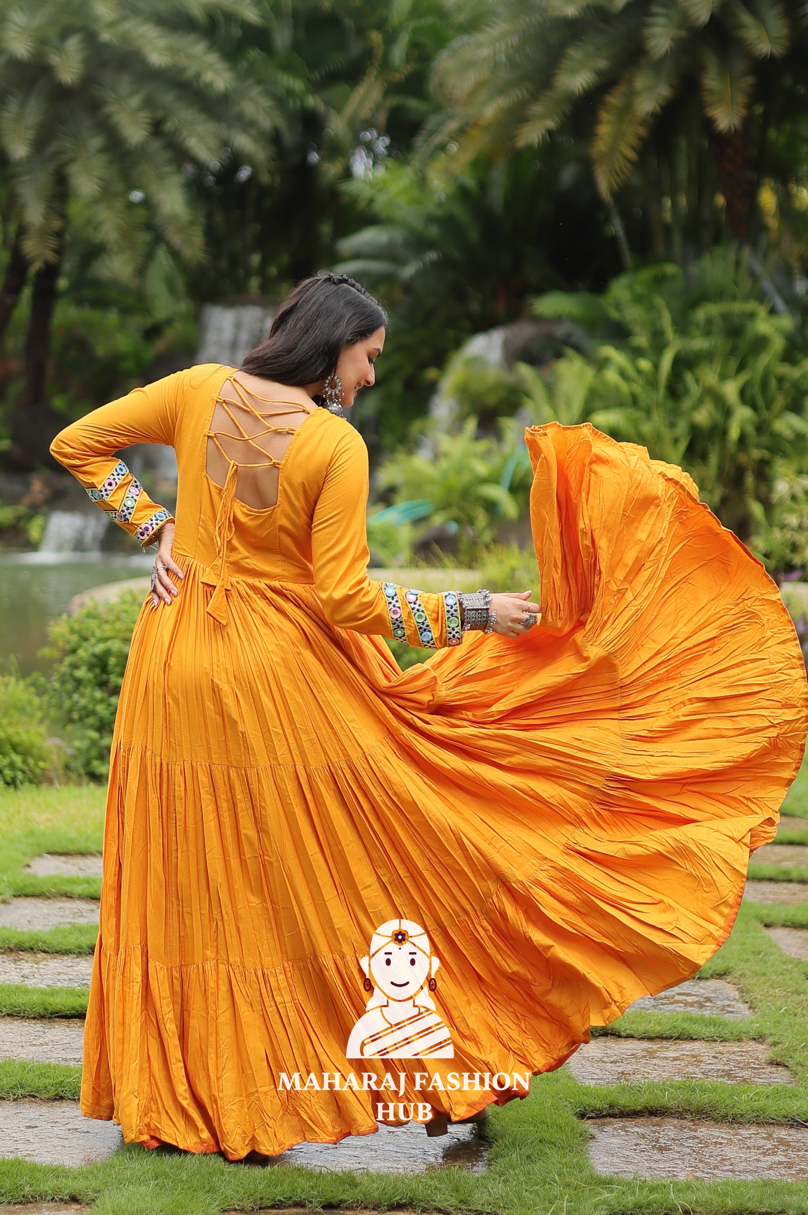 💃 Twirl in 14Kg Reyon Glam - Special Designer Gown