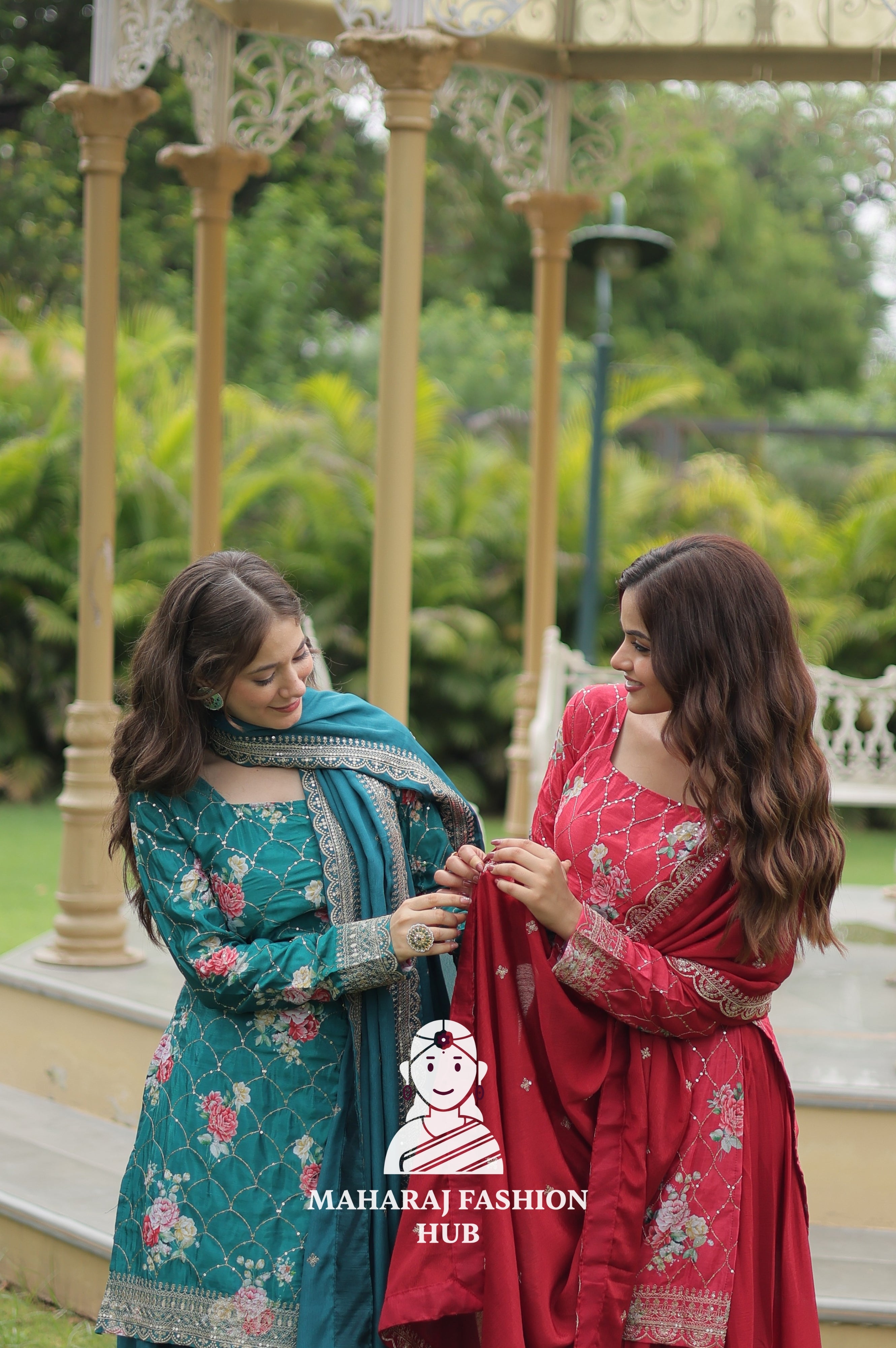 🌺 Embroidered Magic in Every Thread - Special Designer Gown
