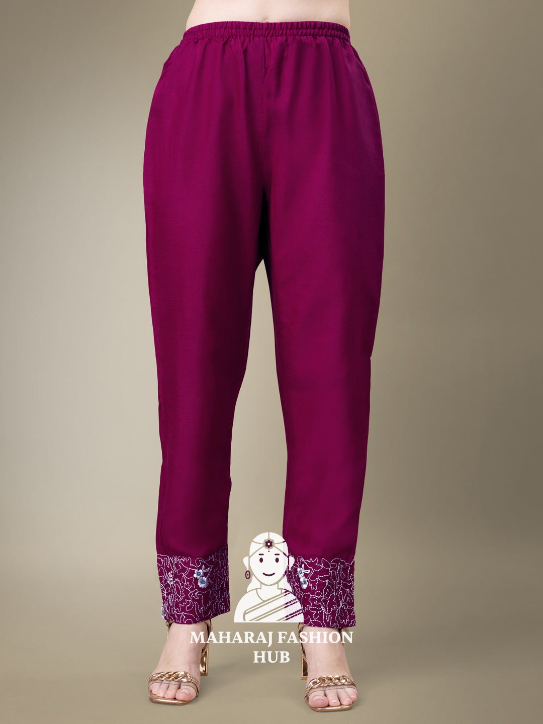 Maharaj Fashion Hub Women's Elegant Kurti Pant Dupatta Set