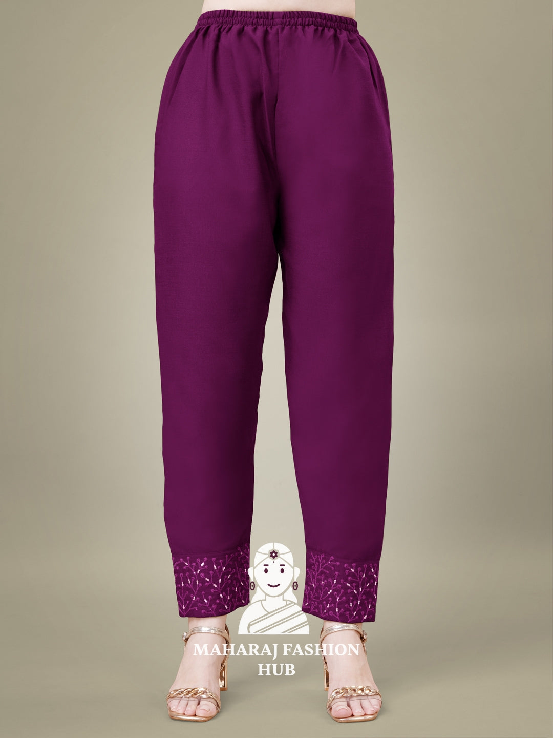 Maharaj Fashion Hub Women's Elegant Kurti Pant Dupatta Set