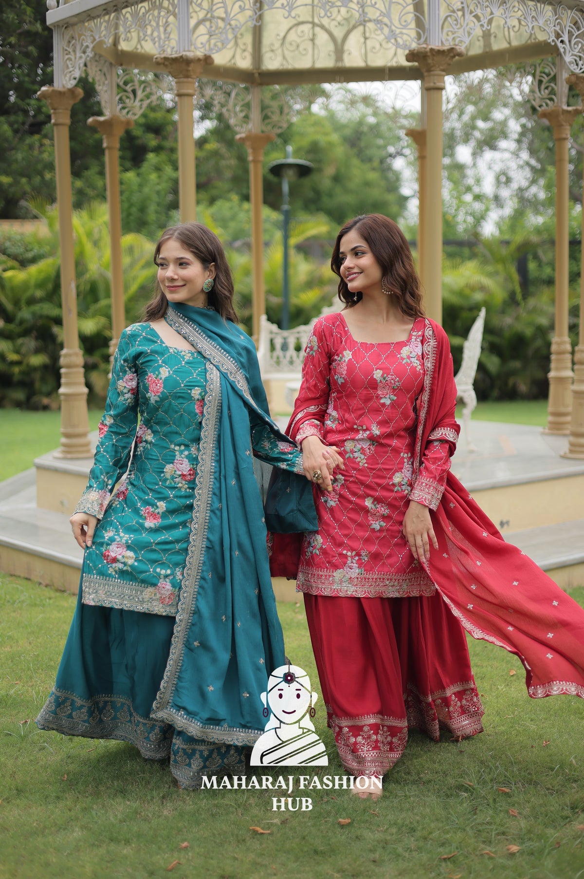 🌺 Embroidered Magic in Every Thread - Special Designer Gown