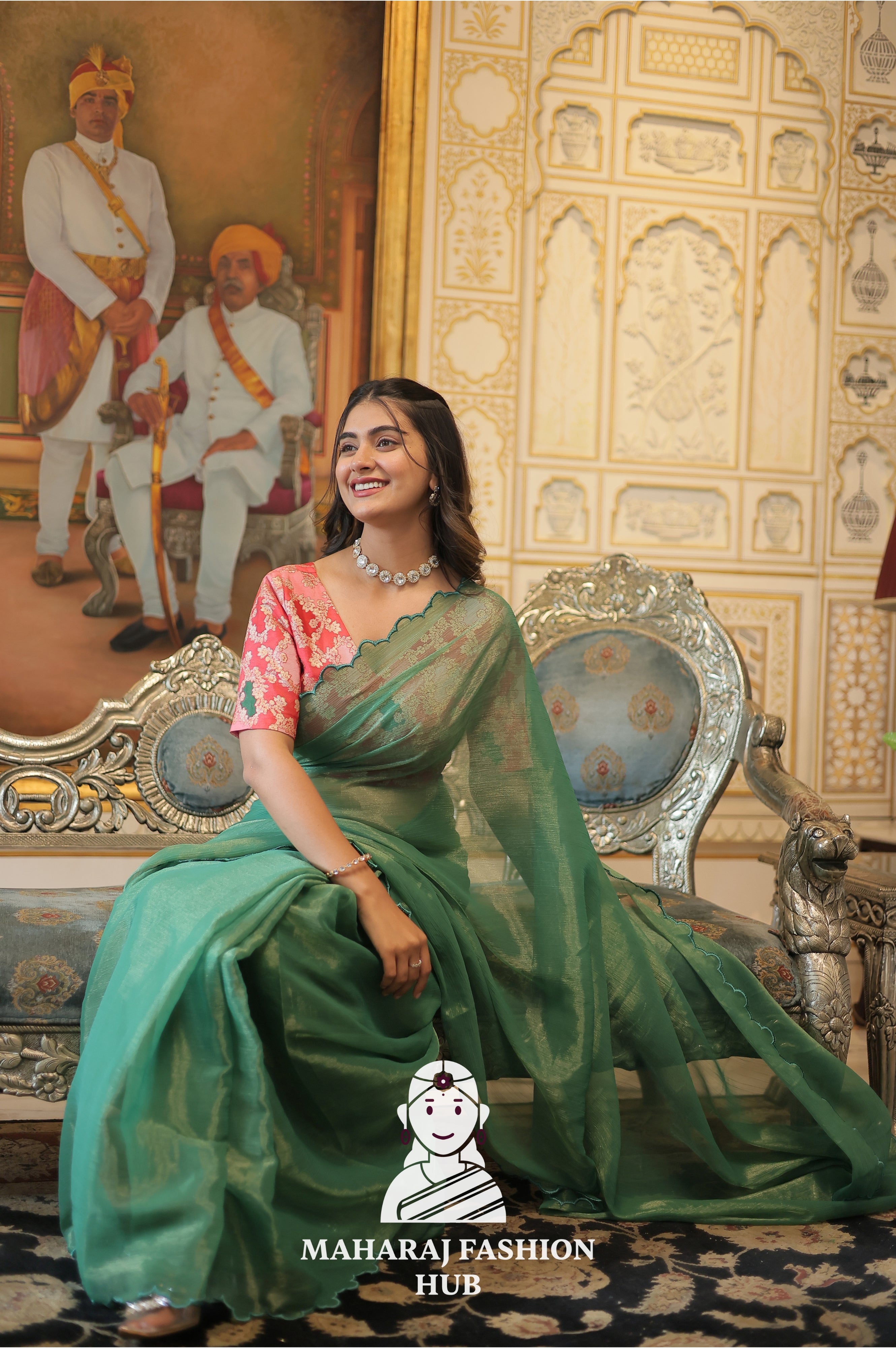 🔸 Royal Radiance  Premium Designer Kanchipuram Saree Collection🔸
