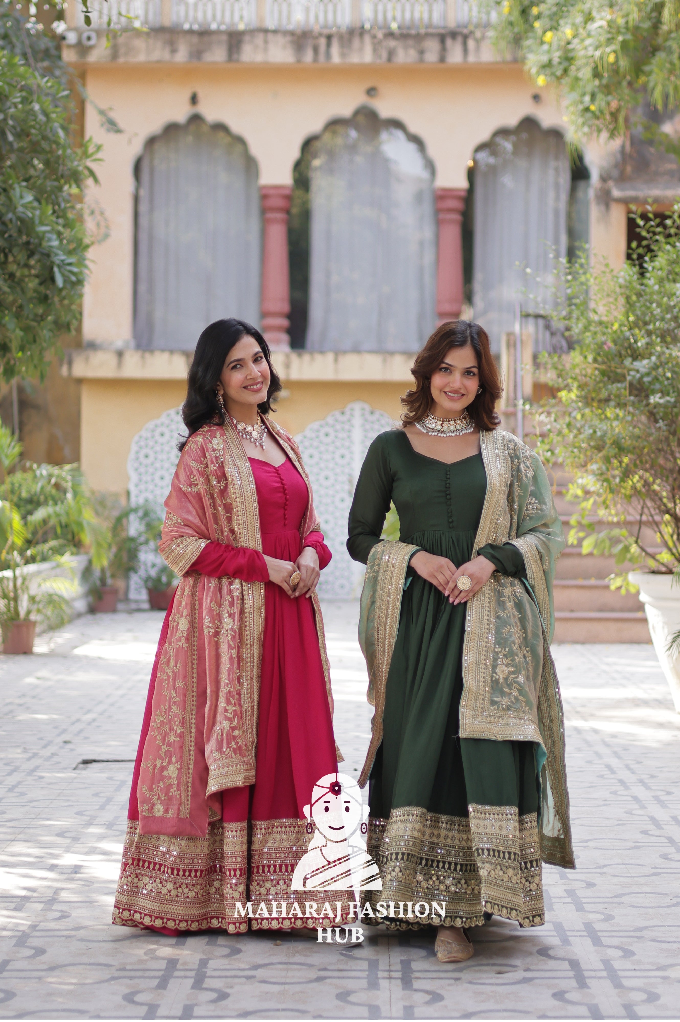 🪡 Designer Gown Set with Sequins, Style & Structure - Special Designer Gown