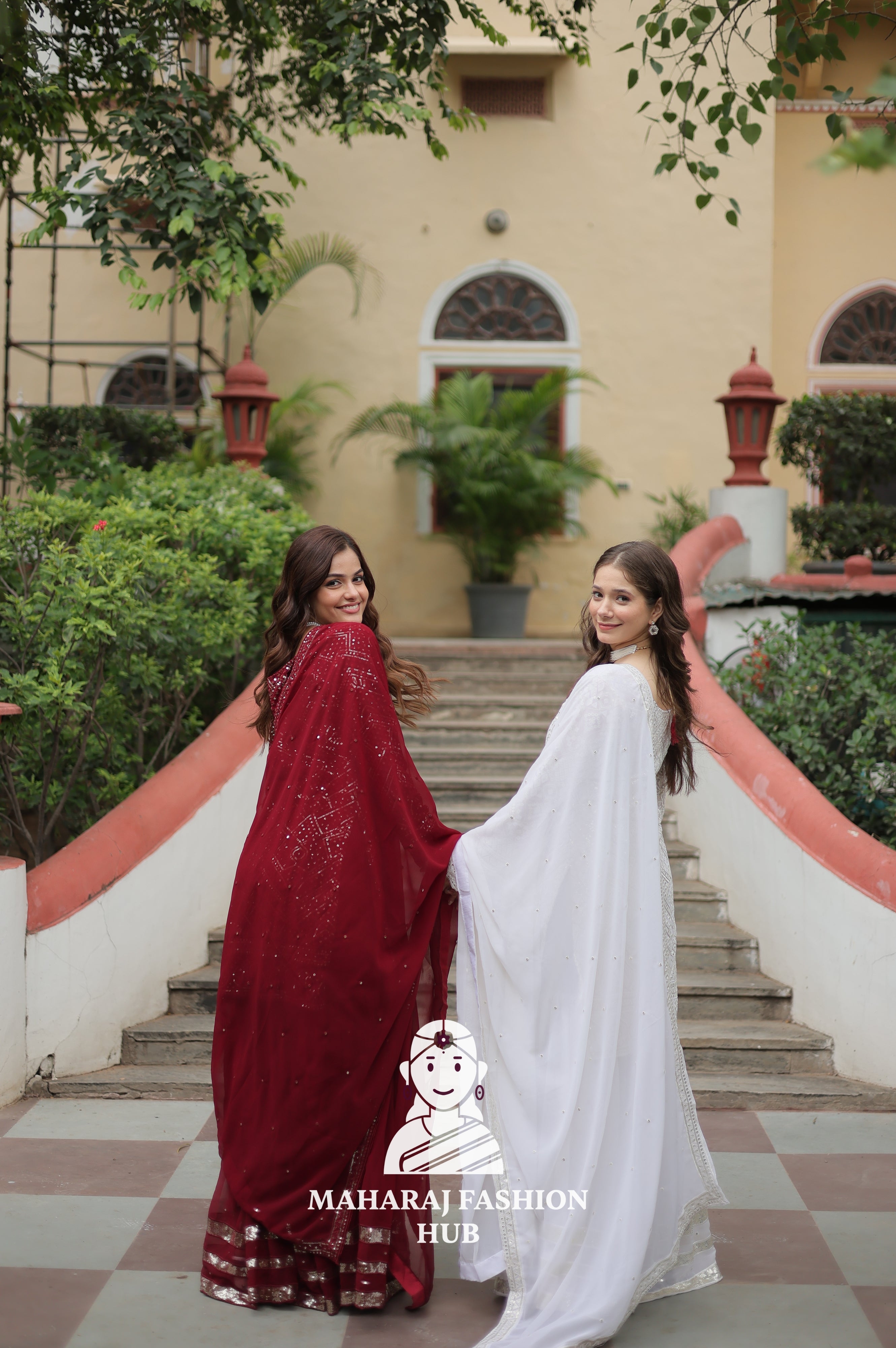 🎀 Flowy Fits with Festive Flair - Combo Offer Gown