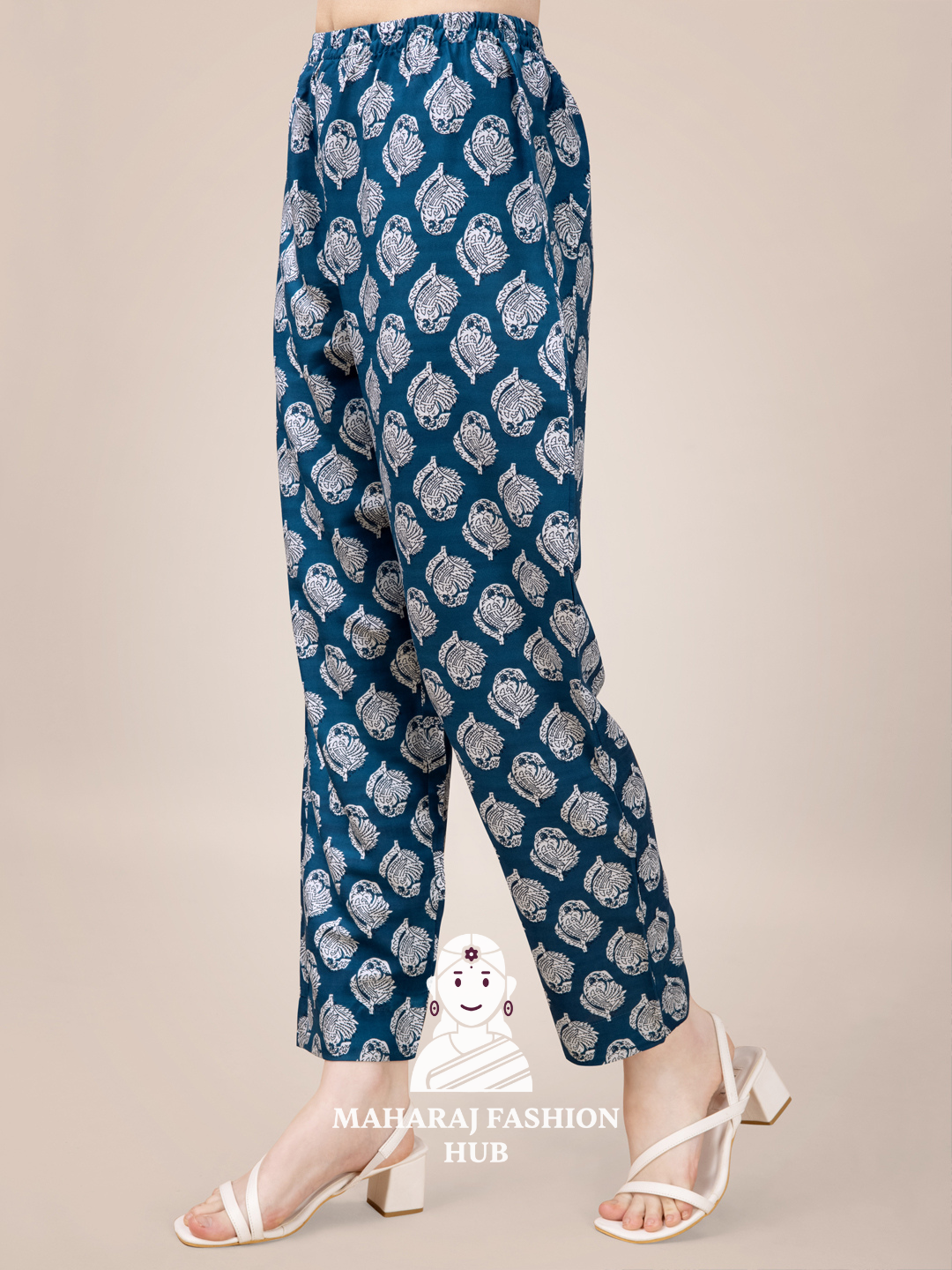 Maharaj Fashion Hub Women's Elegant Kurti Pant Dupatta Set