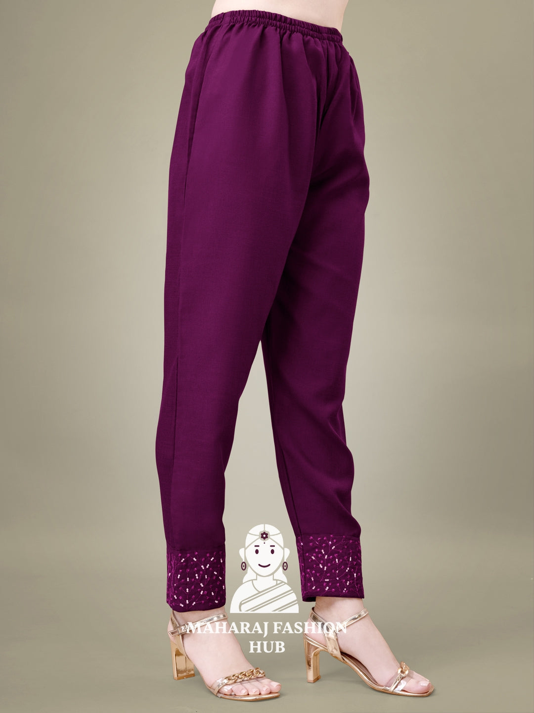 Maharaj Fashion Hub Women's Elegant Kurti Pant Dupatta Set