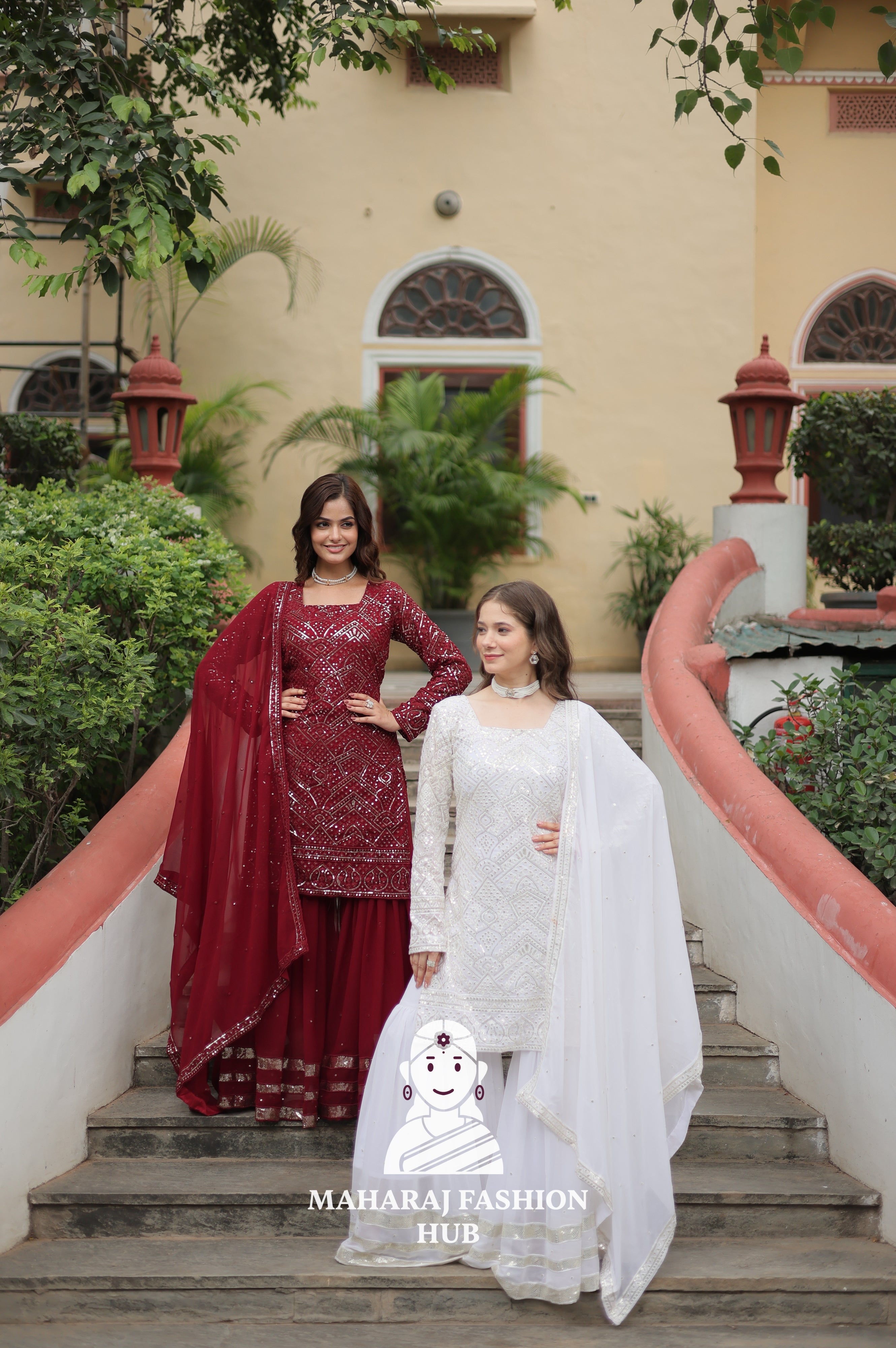 🎀 Flowy Fits with Festive Flair - Combo Offer Gown