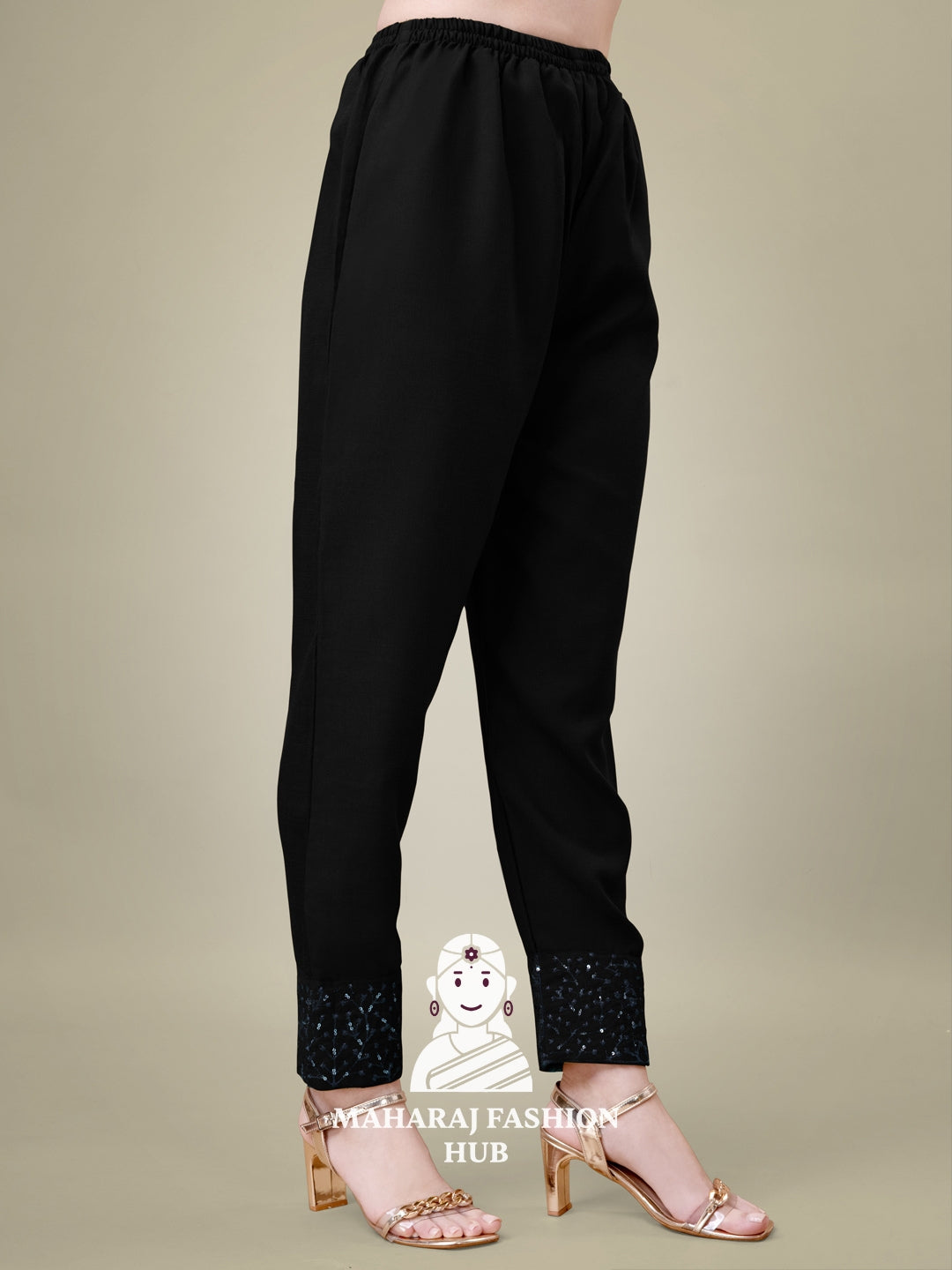 Maharaj Fashion Hub Women's Elegant Kurti Pant Dupatta Set