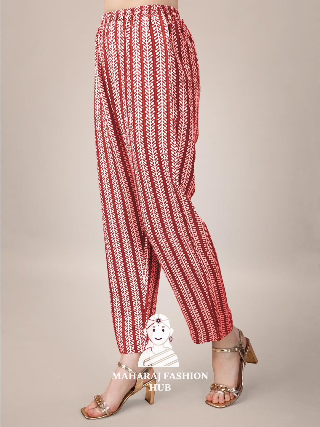 Maharaj Fashion Hub Women's Elegant Kurti Pant Dupatta Set