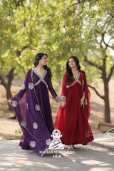 Rich Fabric Work Set for Festive and Party Wear - Combo Offer Gown