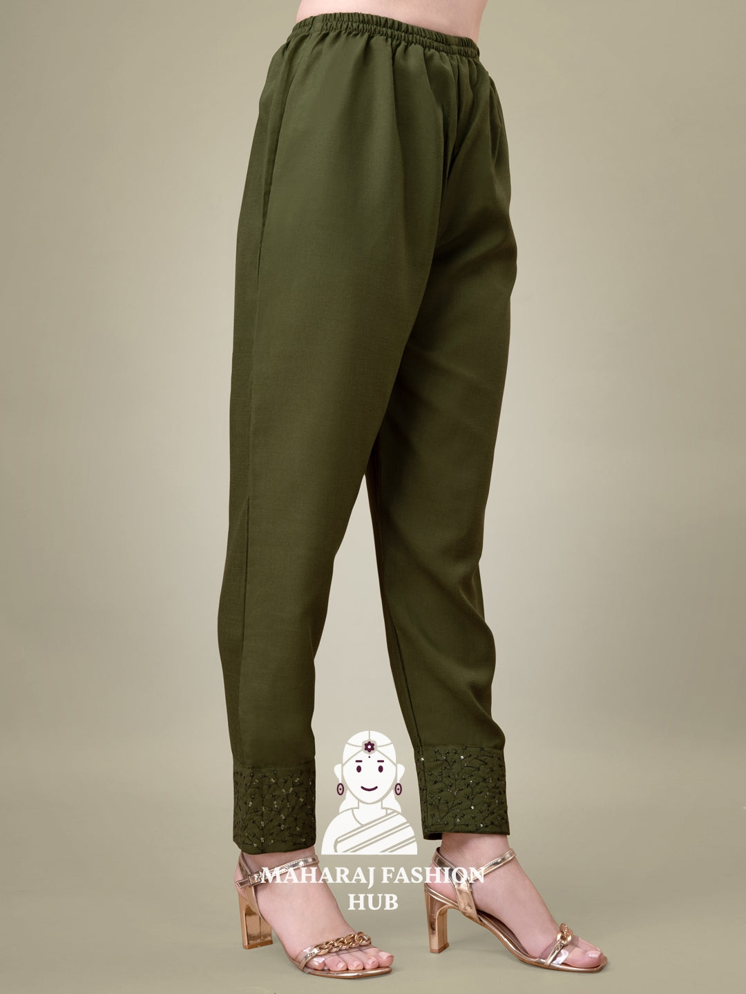 Maharaj Fashion Hub Women's Elegant Kurti Pant Dupatta Set