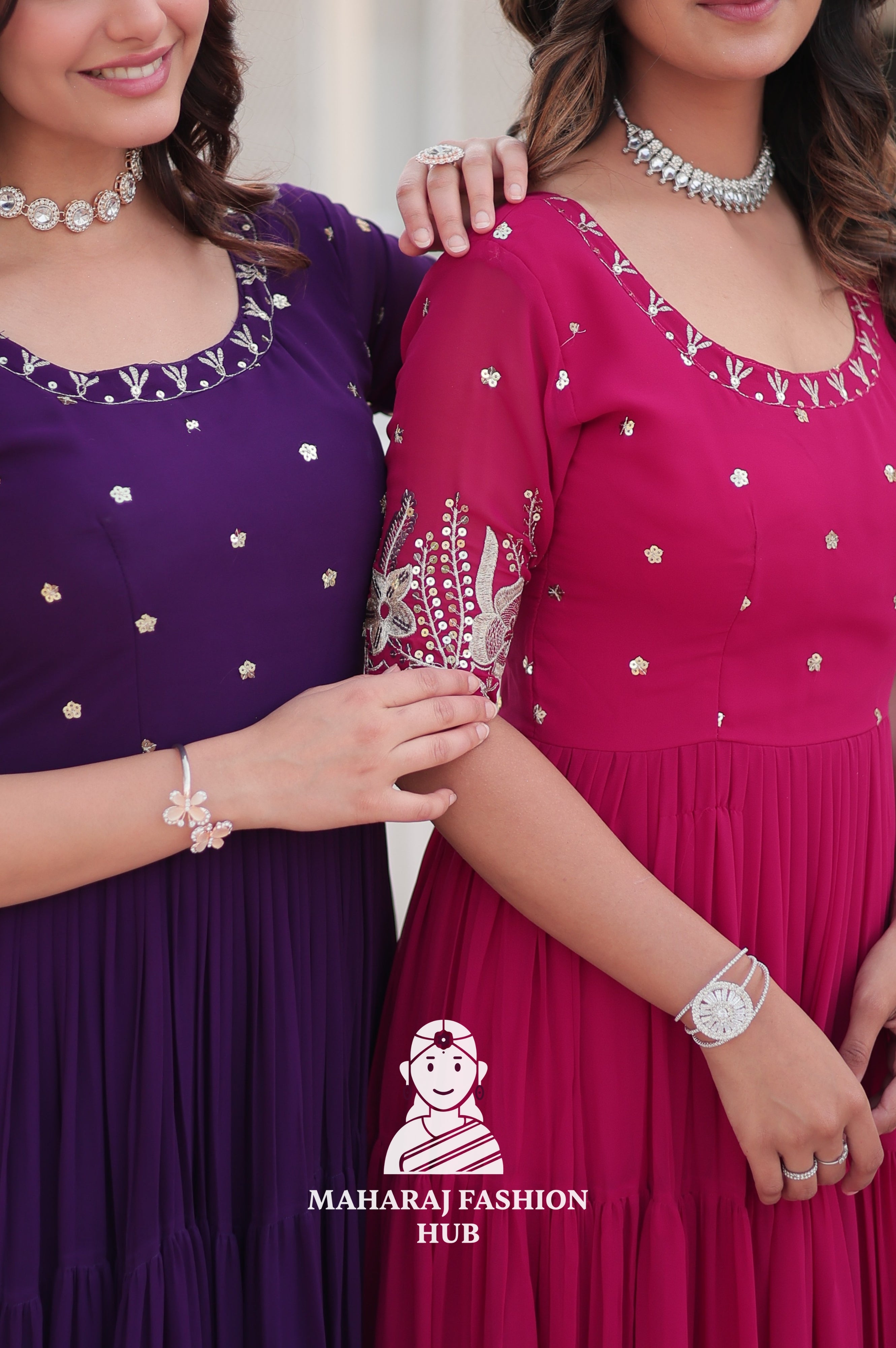 Premium Fabric Perfection Embroidery Zari Sequins-work