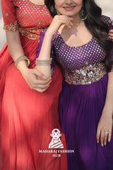 Fabric Rich Gown Crafted for Grand Celebrations - Combo Offer Gown