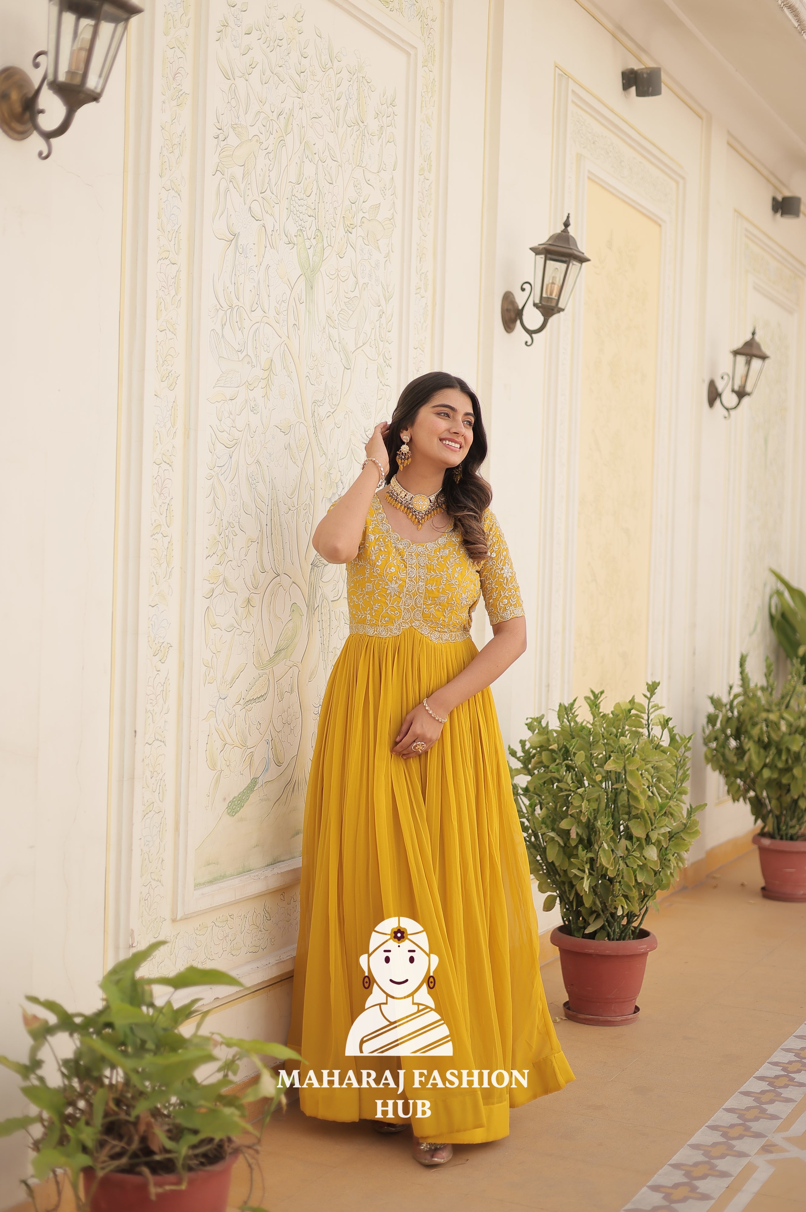 Fabric Fantasy Design with Stunning Party Flair - Special Designer Gown