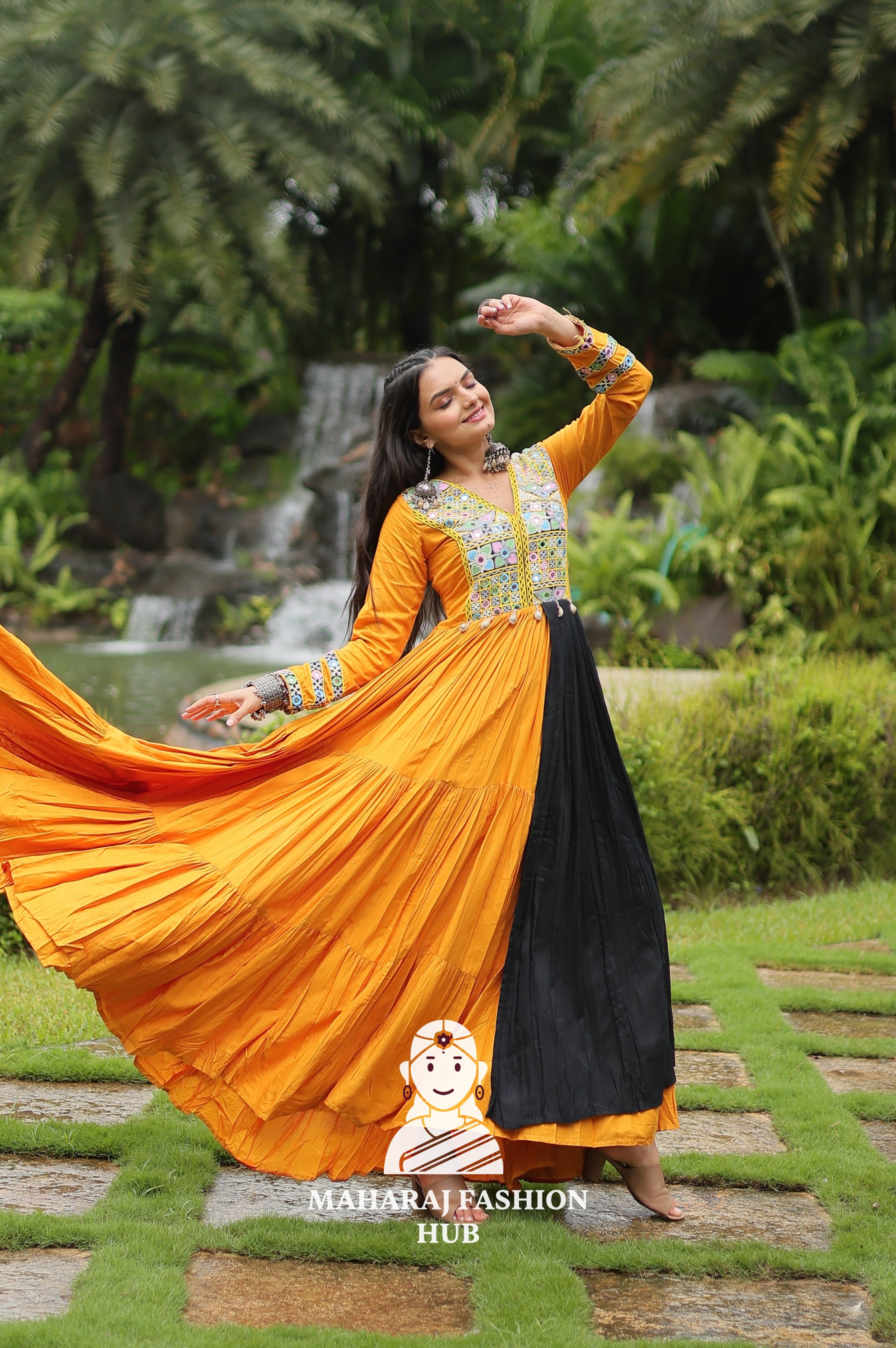 💃 Twirl in 14Kg Reyon Glam - Special Designer Gown
