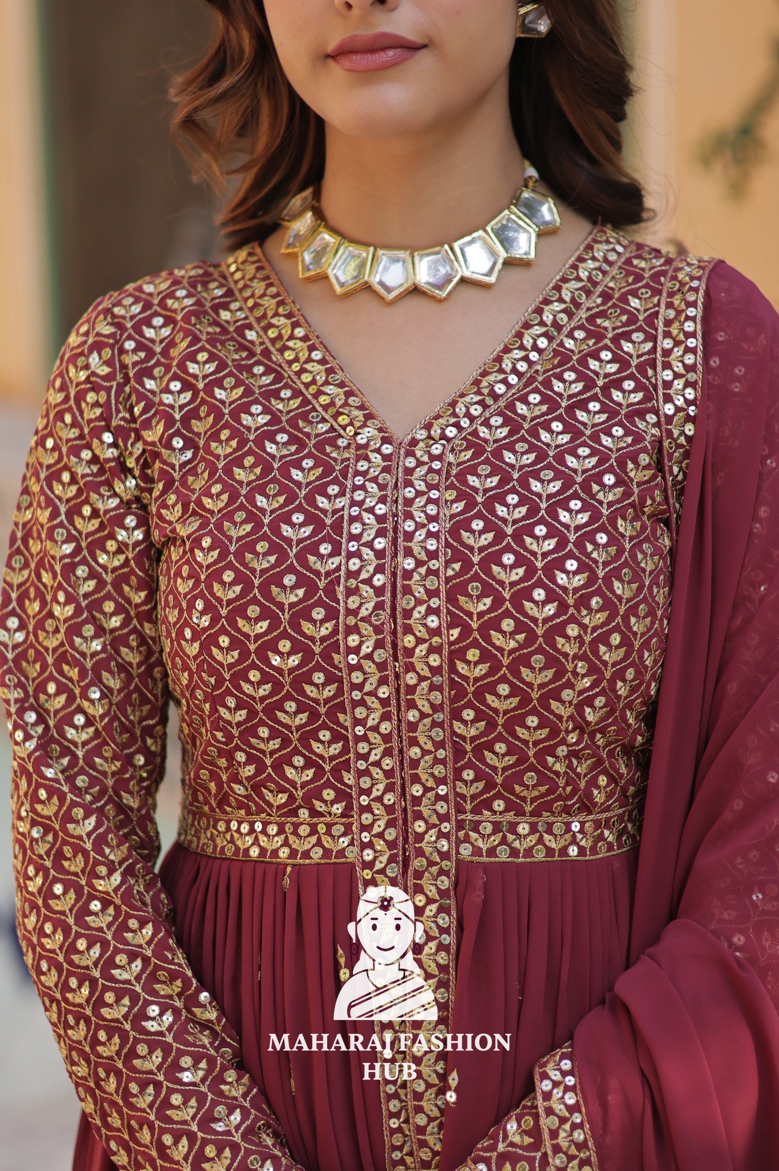 🌸 Soft Cotton-Lined Kurti Set for Festive Comfort - Special Designer Gown