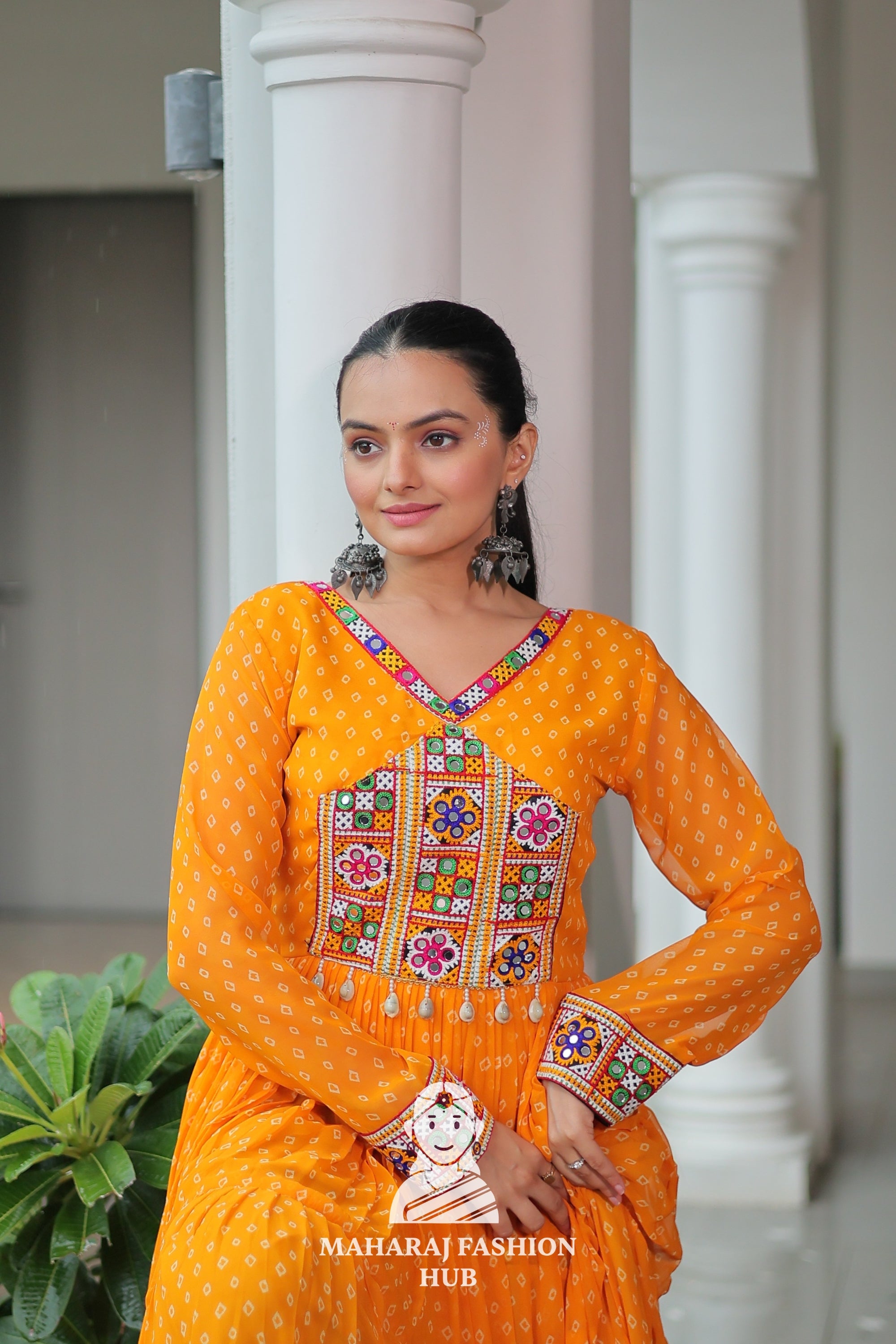 Colorful Bandhani & Kutchi Patchwork Navratri Choli Set 🎶🌺
