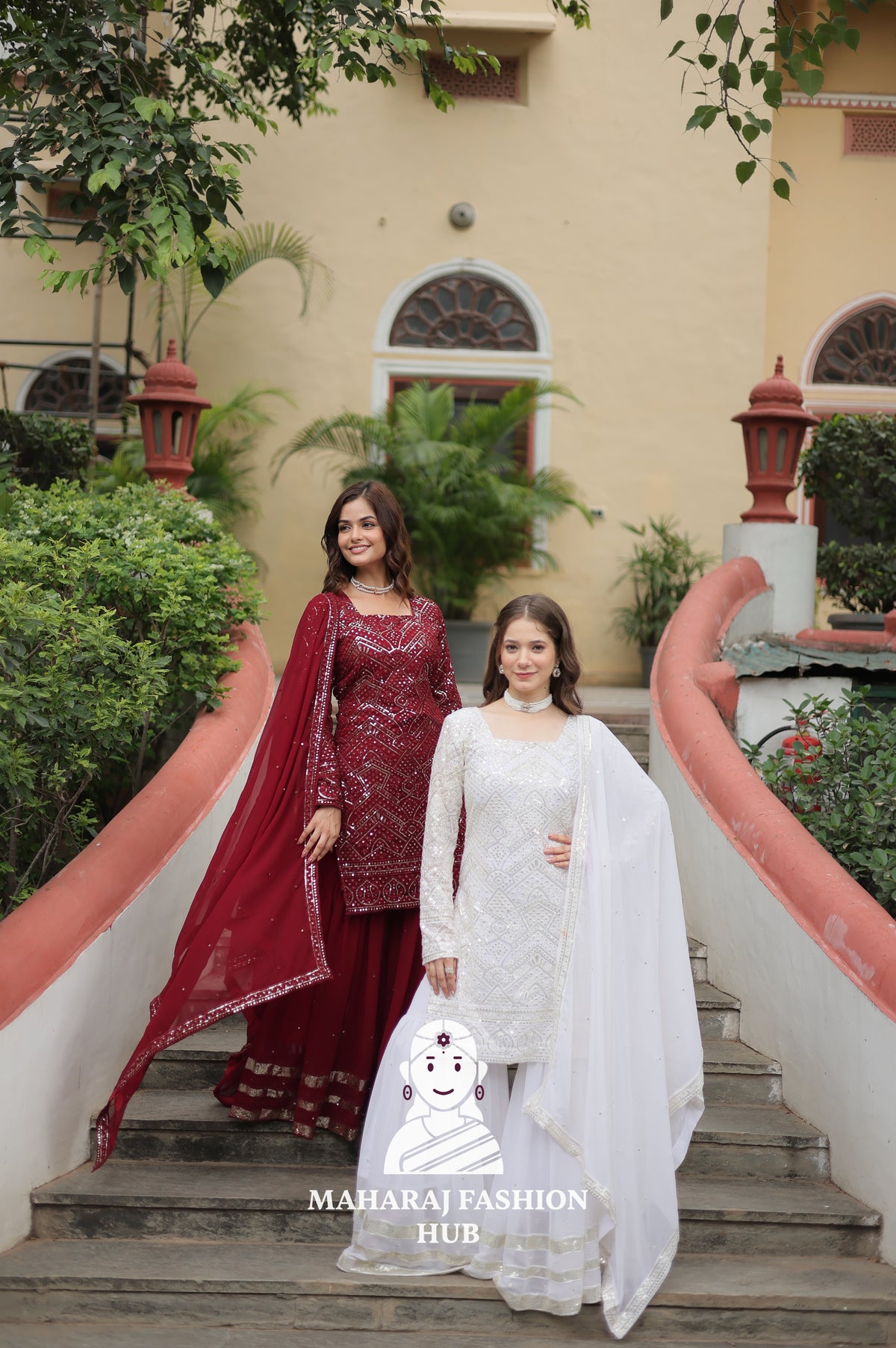 🎀 Flowy Fits with Festive Flair - Combo Offer Gown