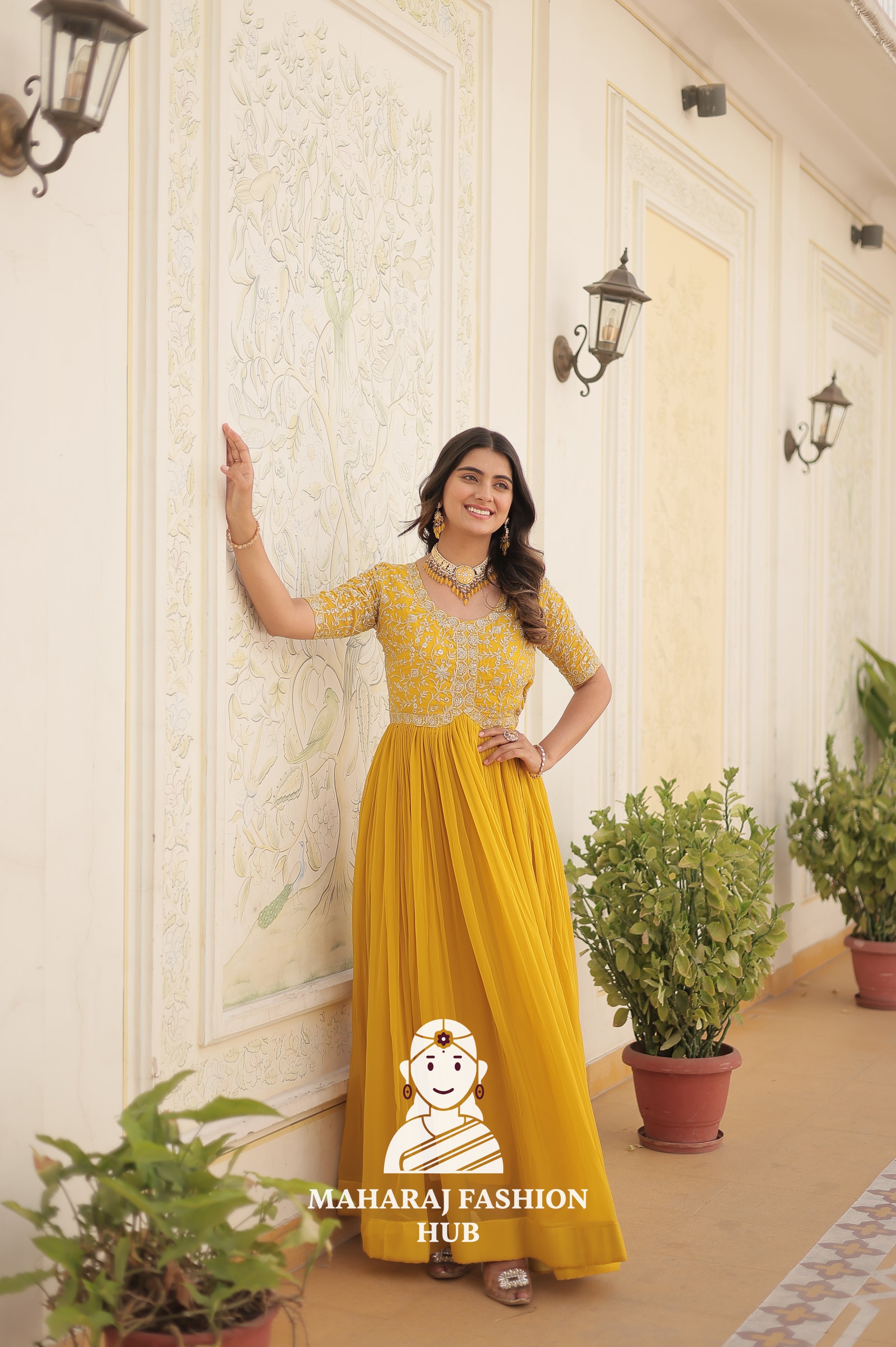 Fabric Fantasy Design with Stunning Party Flair - Special Designer Gown