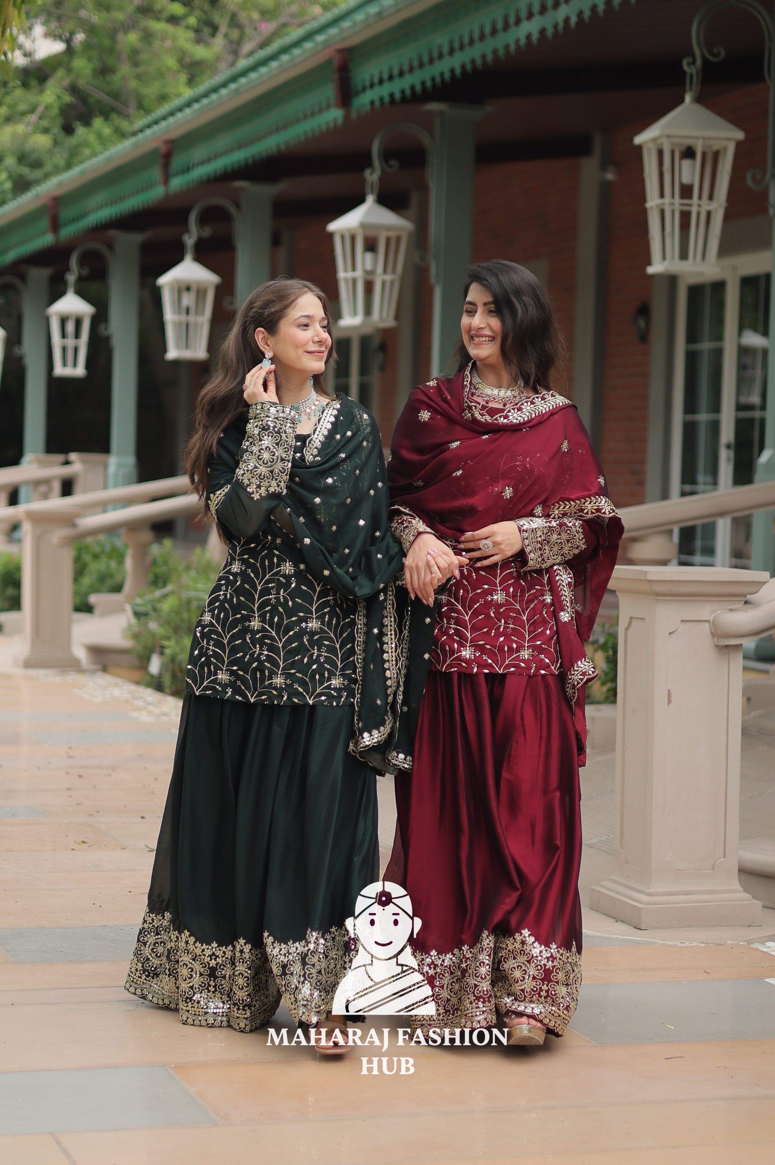 🧵 Threaded Beauty in Silk Finish - Combo Offer Gown