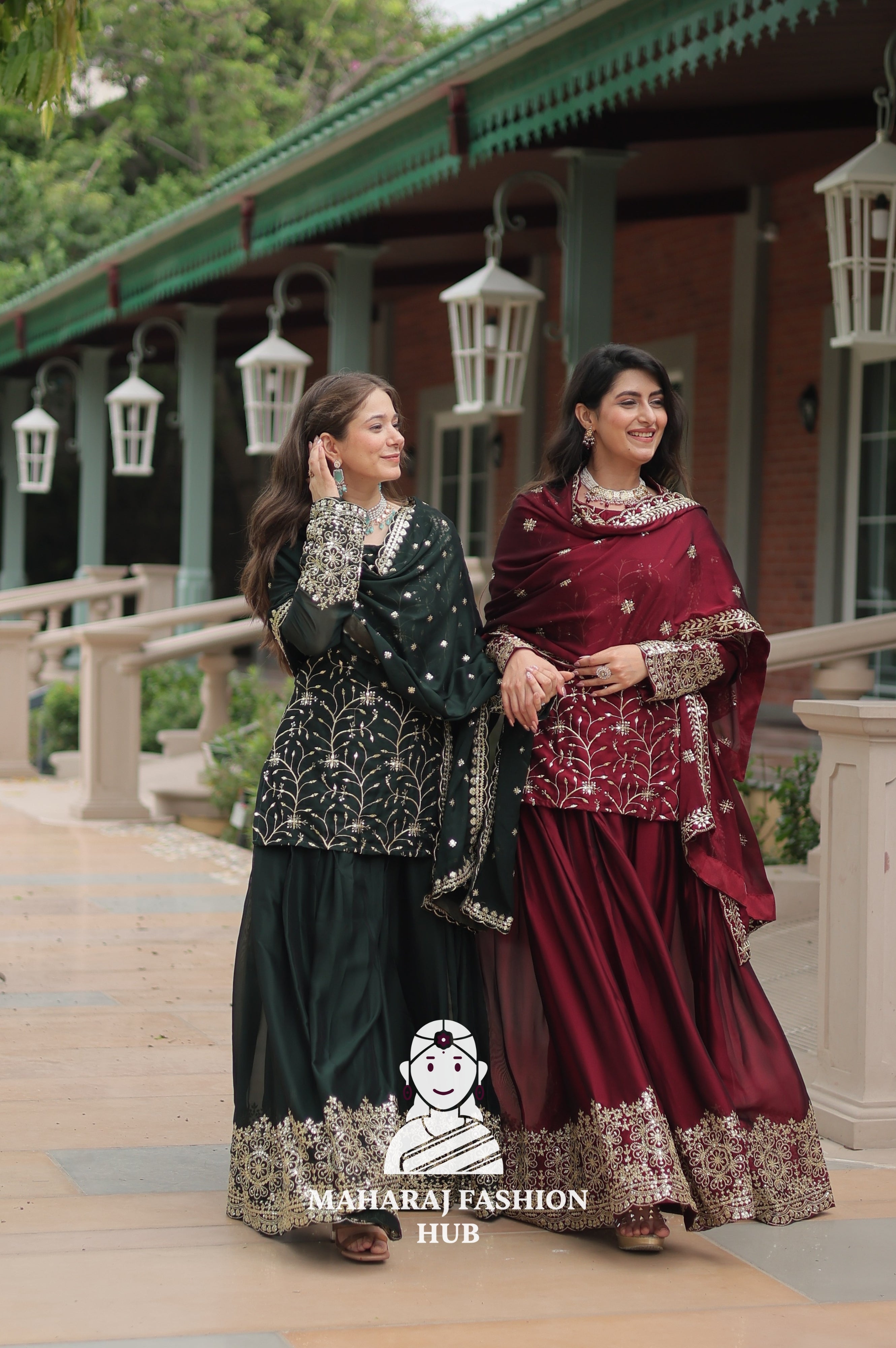 🧵 Threaded Beauty in Silk Finish - Combo Offer Gown