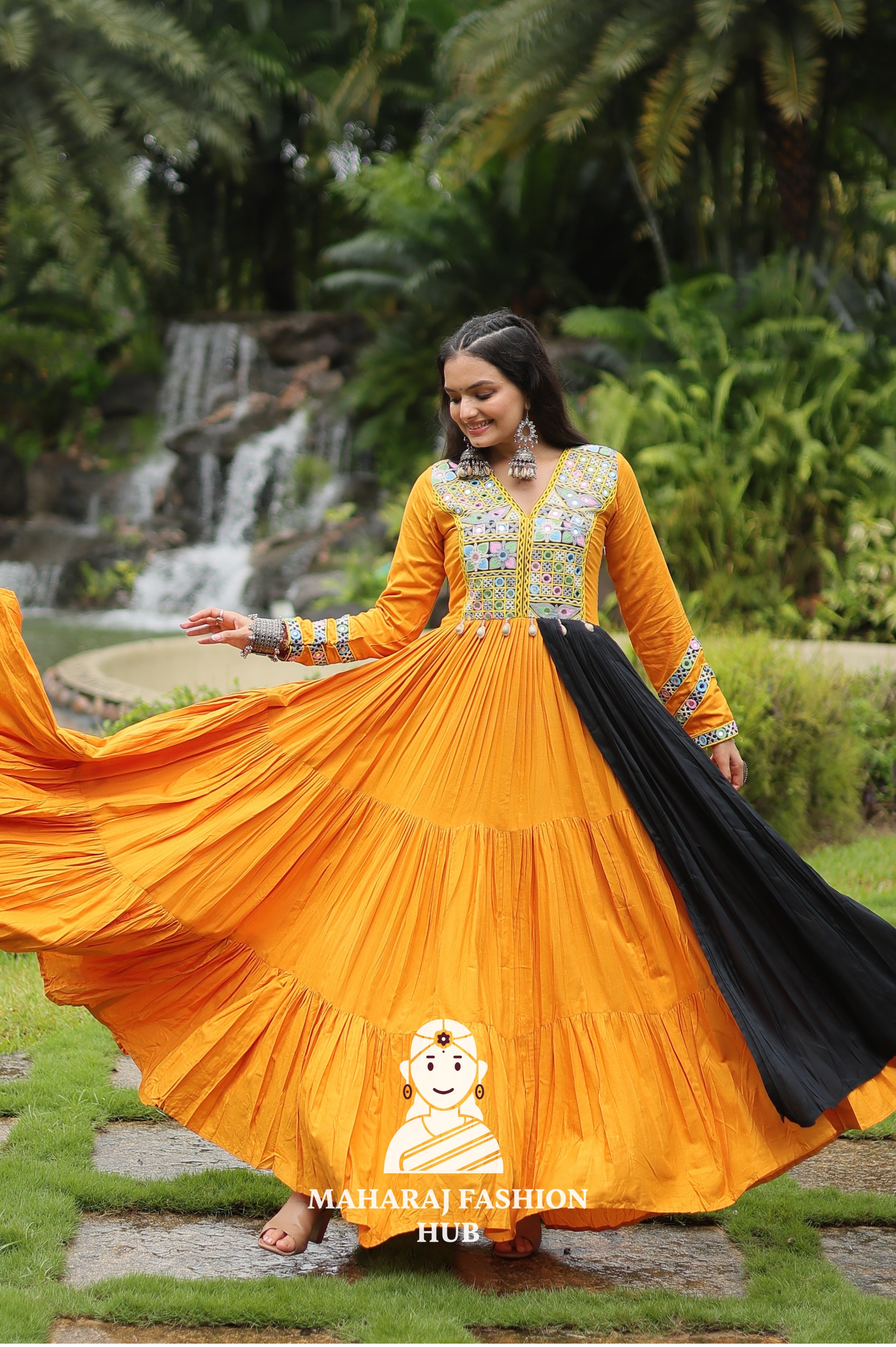 💃 Twirl in 14Kg Reyon Glam - Special Designer Gown