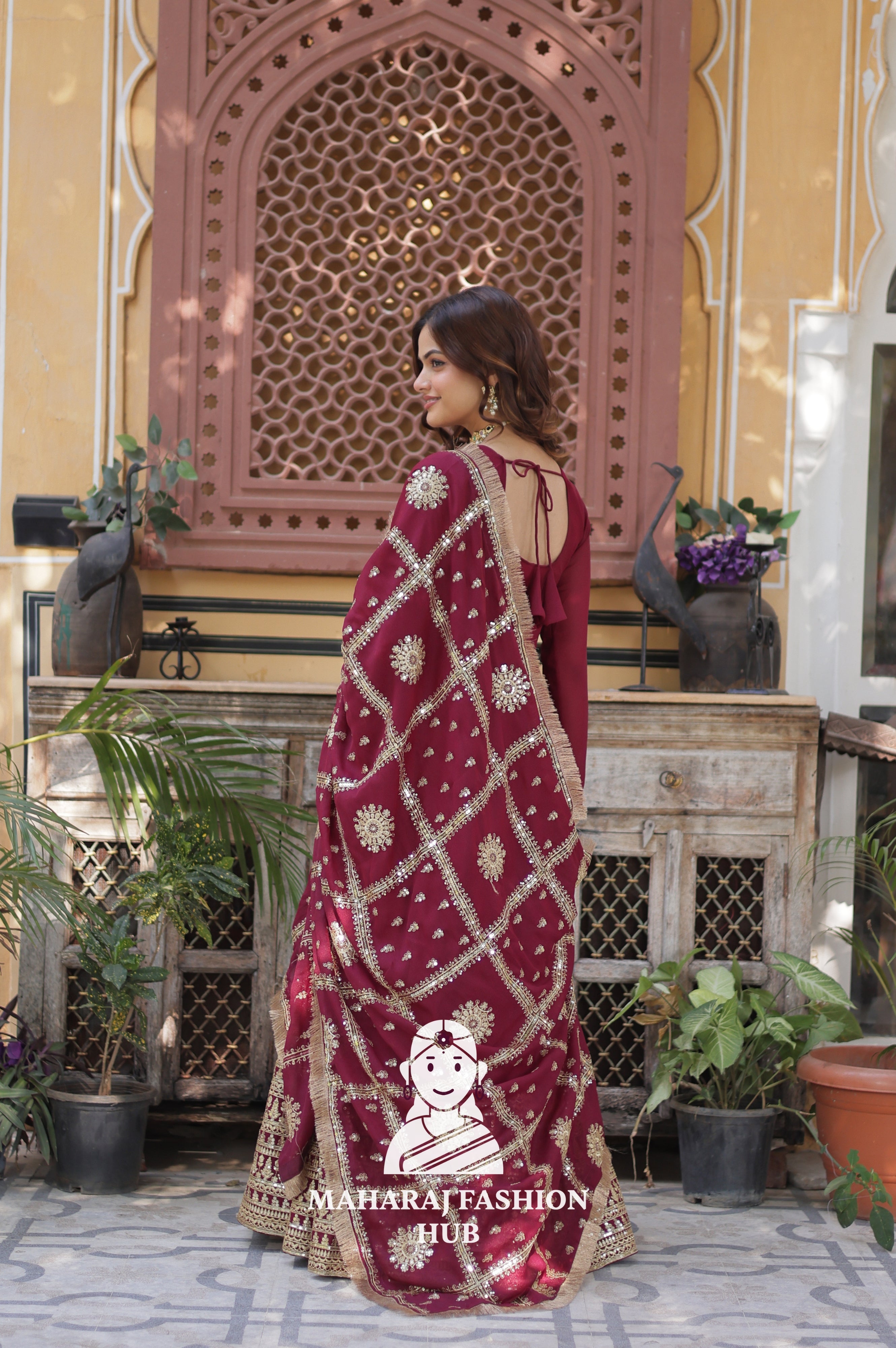 🎀 Shine Bright in Star Georgette with Designer Dupatta - Special Designer Gown