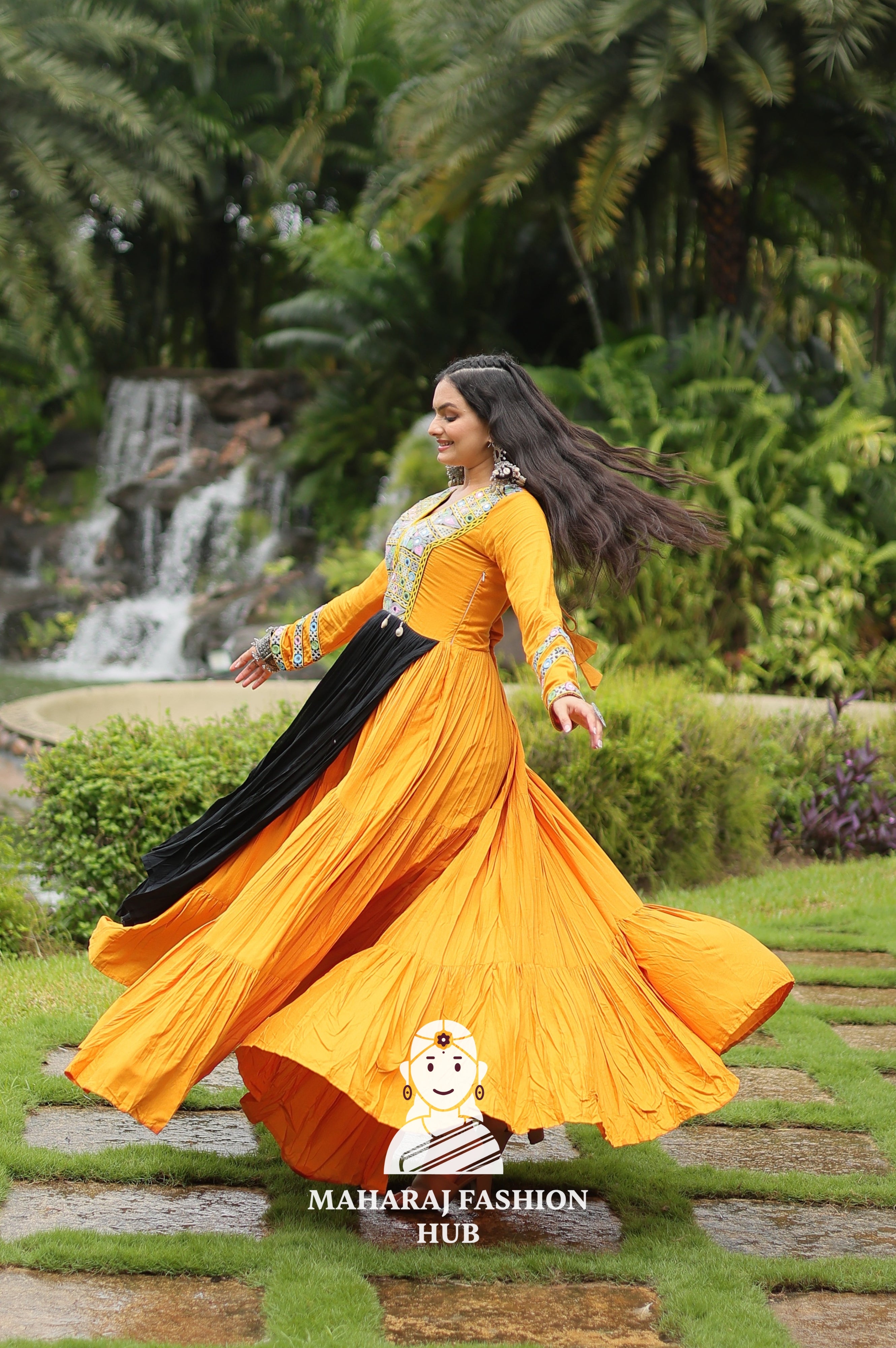 💃 Twirl in 14Kg Reyon Glam - Special Designer Gown