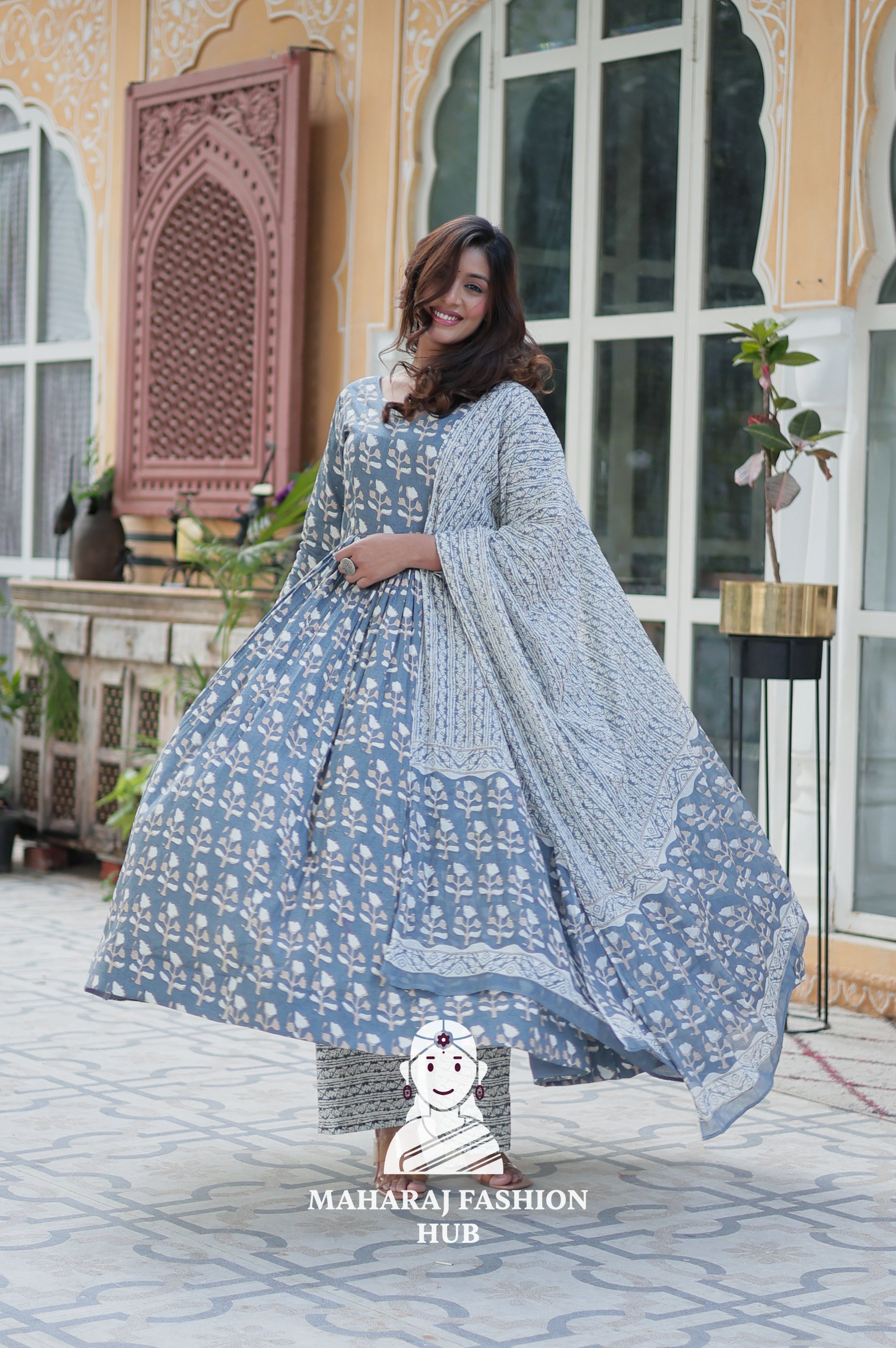 Pure Cotton Elegance in Every Thread - Special Designer Gown
